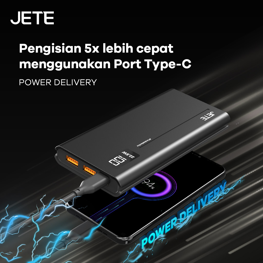 Jual Powerbank JETE C11 Series 10 000 MAh Doran Gadget